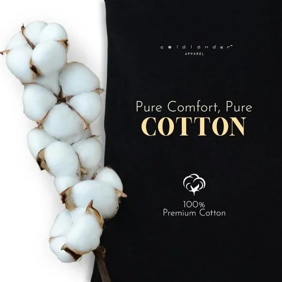 Women's Black Tank Top by Coldlander.com, 100% Cotton with Built-in Bra - Picture 7 of 7